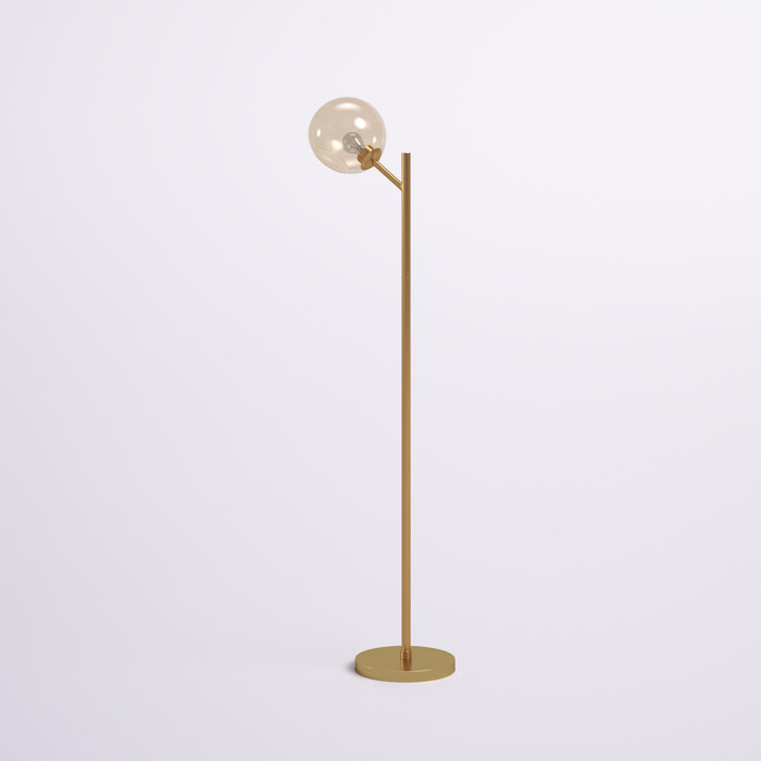 Mercer41 62.25'' Gold Novelty Floor Lamp & Reviews Wayfair